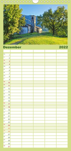Produktbild: Lago Maggiore - Orte am Ostufer - Familienplaner hoch (Wandkalender 2022 , 21 cm x 45 cm, hoch)