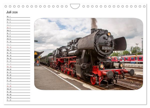 Produktbild: Unter Dampf - Dampflokromantik (Wandkalender 2026 DIN A4 quer), CALVENDO Monatskalender