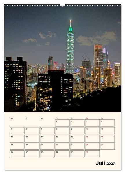 Produktbild: Taipeh &ndash; Stadt der Kontraste (hochwertiger Premium Wandkalender 2027 DIN A2 hoch), Kunstdruck in Hochglanz