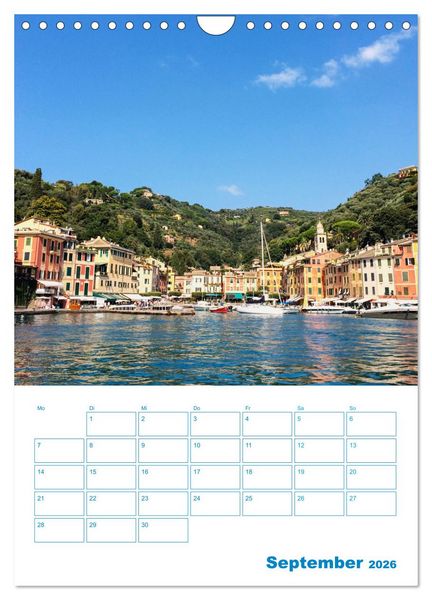 Produktbild: Blauer Ligurien Sommer (Wandkalender 2026 DIN A4 hoch), CALVENDO Monatskalender
