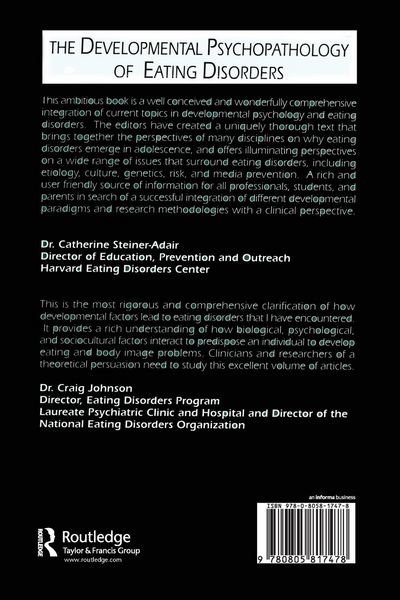 Produktbild: The Developmental Psychopathology of Eating Disorders