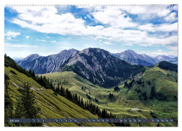 Produktbild: Allg&auml;uer Bergidyll (Wandkalender 2026 DIN A2 quer), CALVENDO Monatskalender