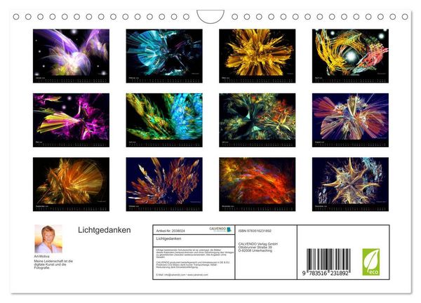 Produktbild: Lichtgedanken (Wandkalender 2026 DIN A4 quer), CALVENDO Monatskalender