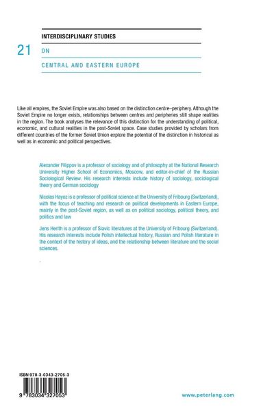 Produktbild: Centres and Peripheries in the Post-Soviet Space