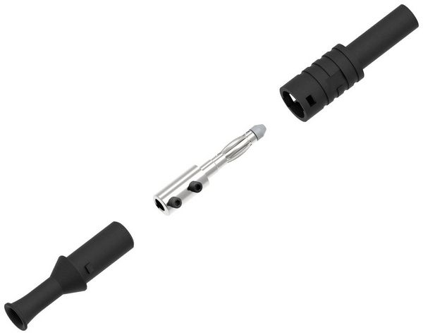 Produktbild: Electro PJP 1065-CD1-N Laborstecker Stift-&Oslash;: 4mm Schwarz 1St.
