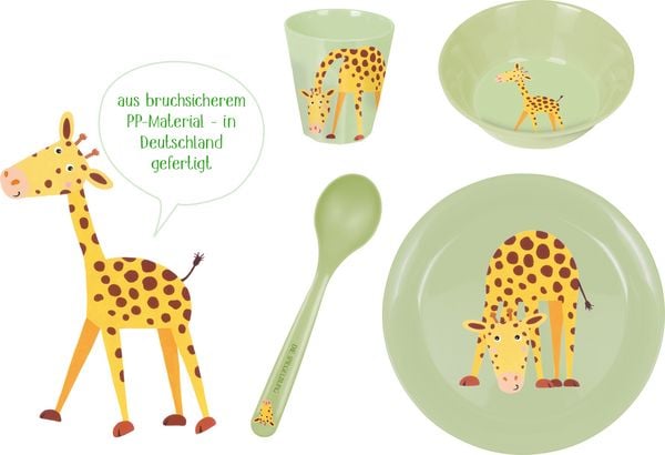 Produktbild: Geschirr Geschenkset Giraffe - Freche Rasselbande