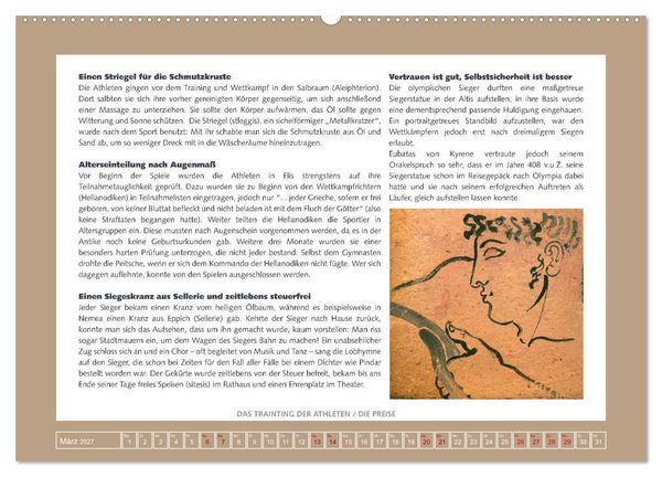 Produktbild: Kurioses im Antiken Olympia (hochwertiger Premium Wandkalender 2027 DIN A2 quer), Kunstdruck in Hochglanz