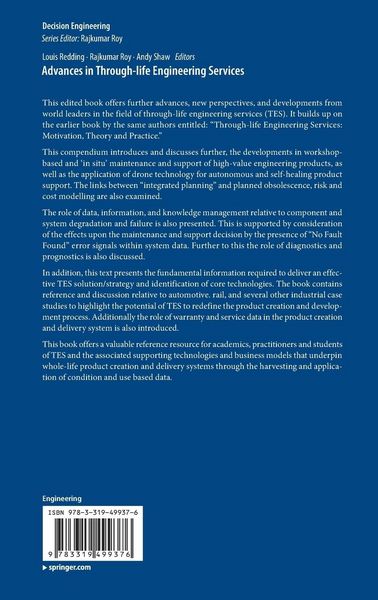 Produktbild: Advances in Through-life Engineering Services