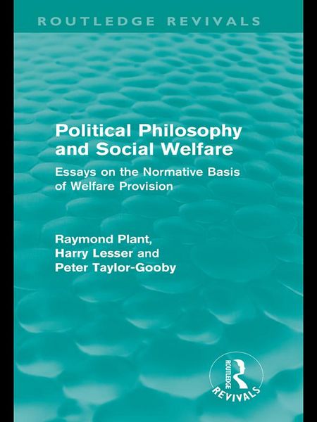 Produktbild: Political Philosophy and Social Welfare (Routledge Revivals)