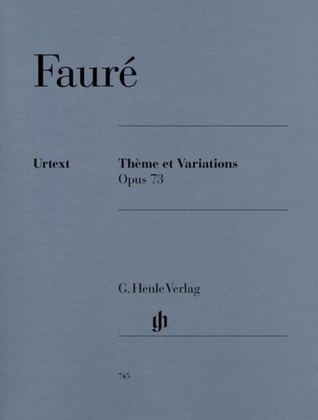 Produktbild: Gabriel Faur&eacute; - Th&egrave;me et Variations op. 73 f&uuml;r Klavier