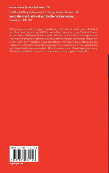 Produktbild: Innovations in Electrical and Electronic Engineering