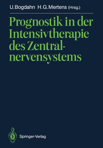Produktbild: Prognostik in der Intensivtherapie des Zentralnervensystems