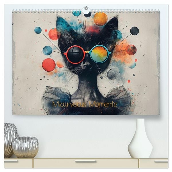 Produktbild: Miau-velous Momente (hochwertiger Premium Wandkalender 2026 DIN A2 quer), Kunstdruck in Hochglanz