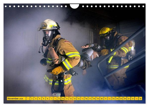 Produktbild: Die Feuerwehr. U.S. Firefighter im Einsatz (Wandkalender 2026 DIN A4 quer), CALVENDO Monatskalender