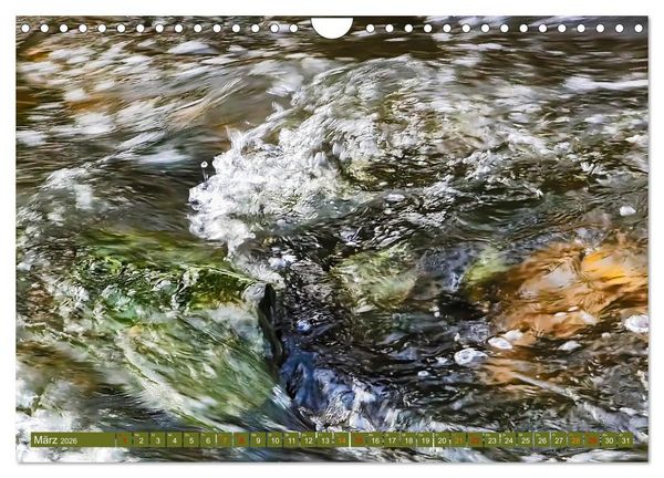 Produktbild: Bachwasser (Wandkalender 2026 DIN A4 quer), CALVENDO Monatskalender