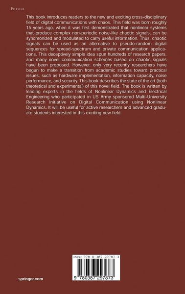 Produktbild: Digital Communications Using Chaos and Nonlinear Dynamics