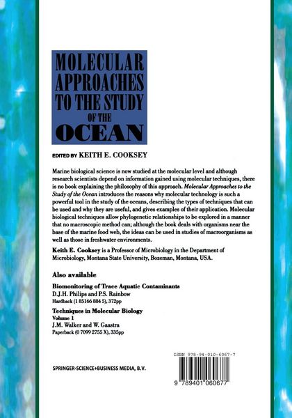 Produktbild: Molecular Approaches to the Study of the Ocean