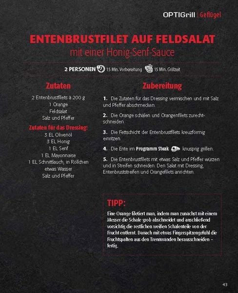 Produktbild: OPTImal Grillen - OPTIgrill Kochbuch Rezeptbuch