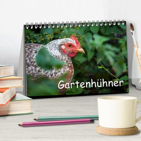 Produktbild: Gartenh&uuml;hner (Tischkalender 2026 DIN A5 quer), CALVENDO Monatskalender