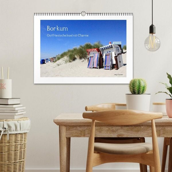Produktbild: Borkum - Ostfriesische Insel mit Charme (Wandkalender 2026 DIN A3 quer), CALVENDO Monatskalender