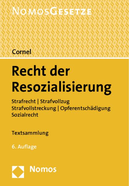 Produktbild: Recht der Resozialisierung