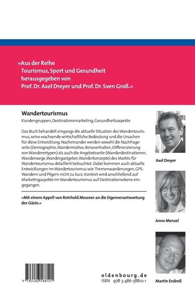 Produktbild: Wandertourismus