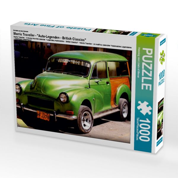 CALVENDO Puzzle Morris Traveller - Ein Motiv aus dem Kalender 'Auto-Legenden - British Classics' | 1000 Teile Lege-Größe 64x48cm Foto-Puzzle für