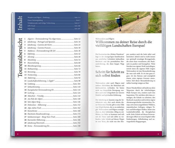 Produktbild: Die sch&ouml;nsten Weitwanderungen und Pilgerwege