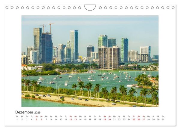 Produktbild: Miami - pulsierende Metropole (Wandkalender 2026 DIN A4 quer), CALVENDO Monatskalender