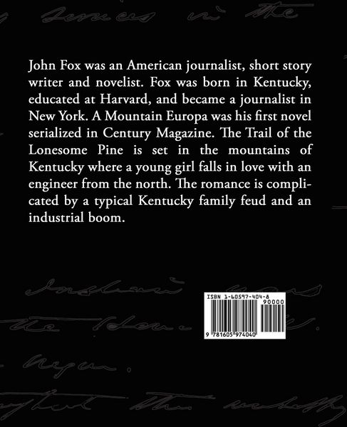 Produktbild: The Trail of the Lonesome Pine