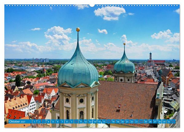 Produktbild: Augsburg und Umgebung (Wandkalender 2027 DIN A2 quer), CALVENDO Monatskalender
