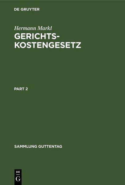 Produktbild: Gerichtskostengesetz