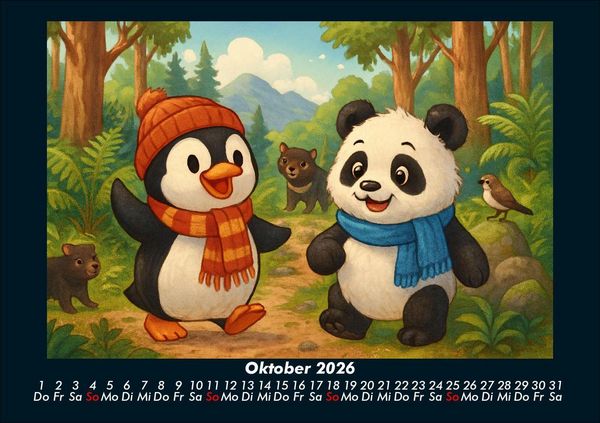 Produktbild: Pico & Pippin in Australien 2026 Fotokalender DIN A5