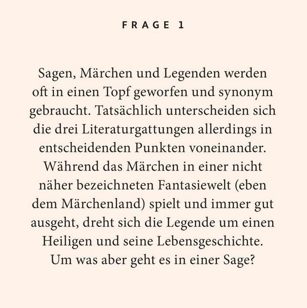 Produktbild: Deutsche Sagen-Quiz