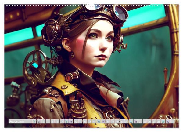 Produktbild: Starke Frauen - Steampunk Lebenswelten (Wandkalender 2026 DIN A2 quer), CALVENDO Monatskalender