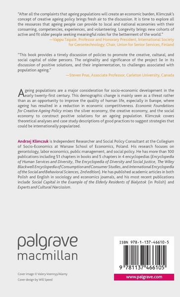 Produktbild: Economic Foundations for Creative Ageing Policy