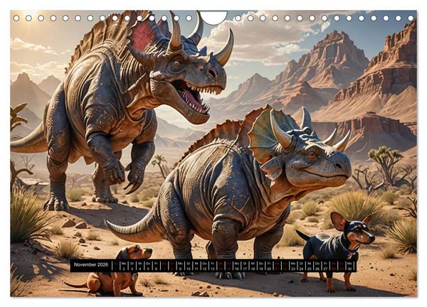 Produktbild: Tiere - damals und heute (Wandkalender 2026 DIN A4 quer), CALVENDO Monatskalender