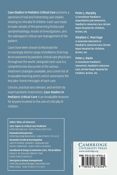 Produktbild: Case Studies in Pediatric Critical Care