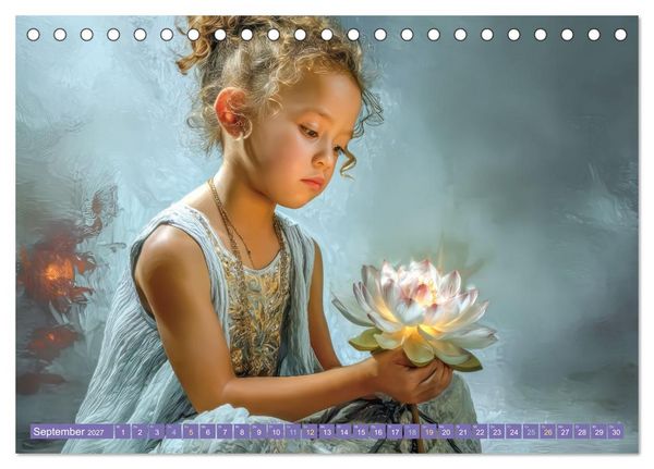 Produktbild: Faszination Licht - Durch Kinderaugen gesehen (Tischkalender 2027 DIN A5 quer), CALVENDO Monatskalender