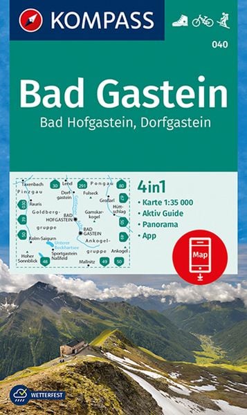 Produktbild: KOMPASS Wanderkarte Bad Gastein, Bad Hofgastein, Dorfgastein