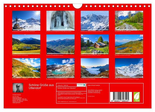 Produktbild: Sch&ouml;ne Gr&uuml;&szlig;e aus Uttendorf (Wandkalender 2026 DIN A4 quer), CALVENDO Monatskalender