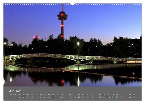 Produktbild: K&Ouml;LN BEI NACHT (Wandkalender 2026 DIN A2 quer), CALVENDO Monatskalender