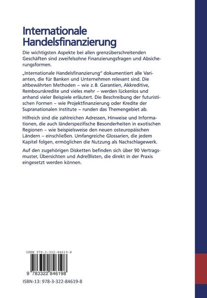 Produktbild: Internationale Handelsfinanzierung