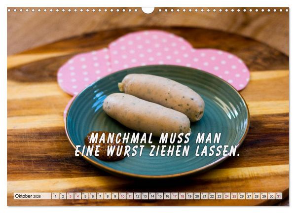 Produktbild: Wurstkalender. Es geht um die Wurst. (Wandkalender 2026 DIN A3 quer), CALVENDO Monatskalender