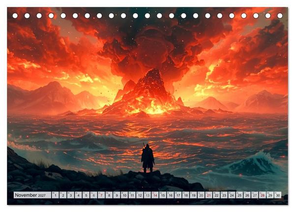 Produktbild: Ragnar&ouml;k &ndash; Die letzte Schlacht der G&ouml;tter (Tischkalender 2027 DIN A5 quer), CALVENDO Monatskalender
