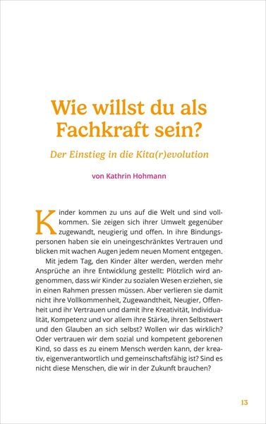 Produktbild: Kitarevolution. Zeit f&uuml;r Ver&auml;nderung