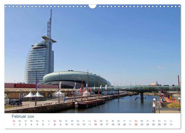 Produktbild: Bremerhaven 2026. Impressionen aus den Havenwelten (Wandkalender 2026 DIN A3 quer), CALVENDO Monatskalender