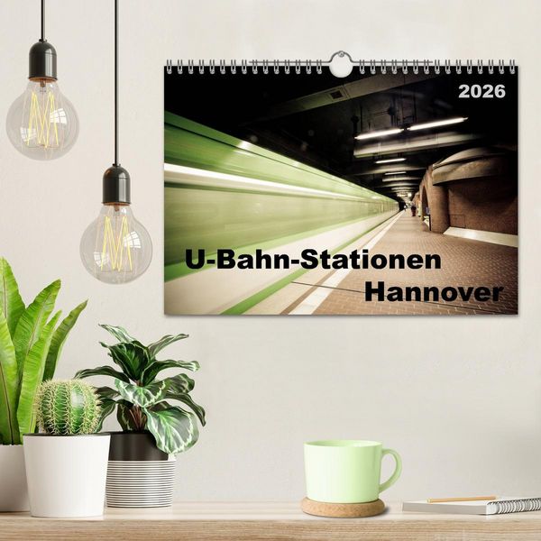 Produktbild: U-Bahn-Stationen Hannover (Wandkalender 2026 DIN A4 quer), CALVENDO Monatskalender