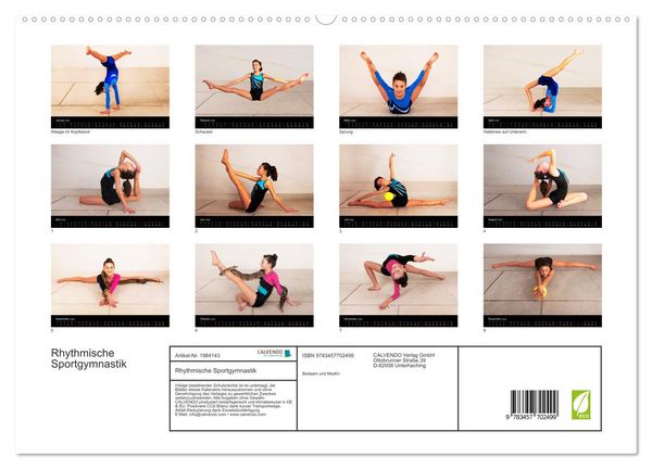 Produktbild: Rhythmische Sportgymnastik (hochwertiger Premium Wandkalender 2026 DIN A2 quer), Kunstdruck in Hochglanz