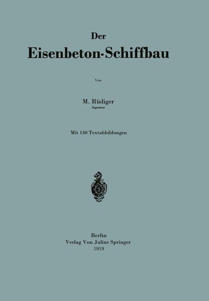 Produktbild: Der Eisenbeton-Schiffbau